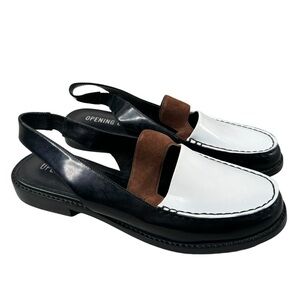 Opening Ceremony Men's Slingback Loafers Shoes Black White Size (7) 40 Europe